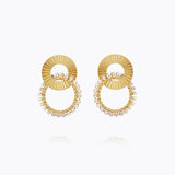 Caroline Svedbom - Gianna Earrings Crystal Gold