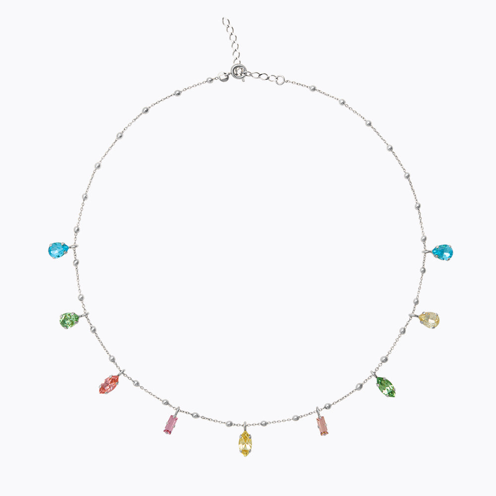 Caroline Svedbom - Gisela Necklace Dreamscape Combo Rhodium