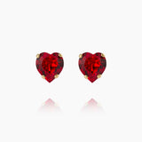 Caroline Svedbom - Heart Earrings Light Siam Gold