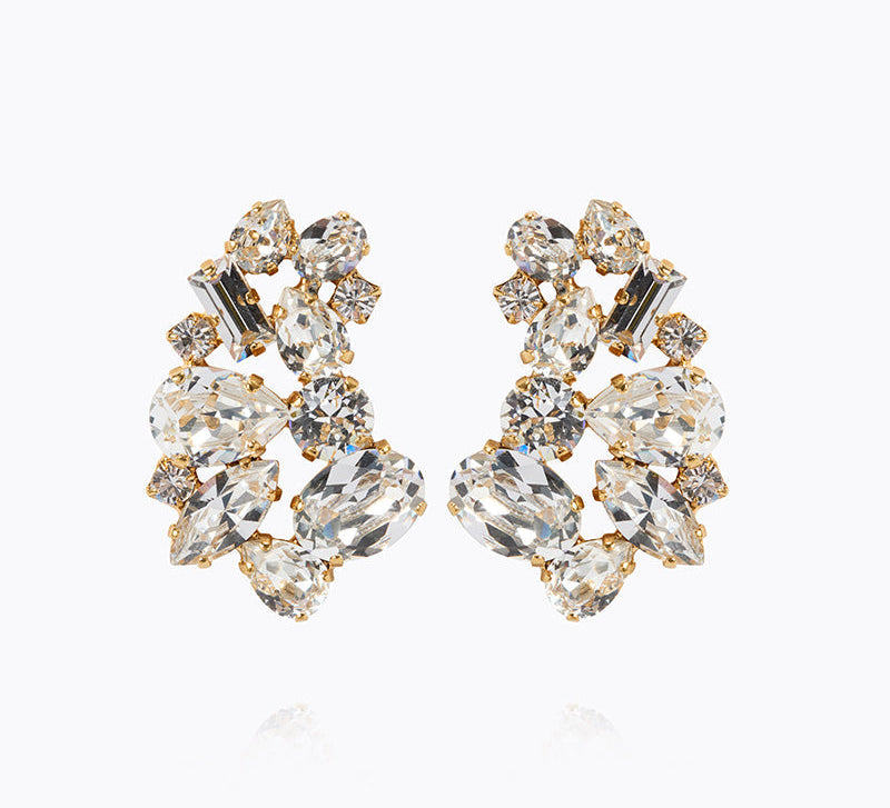 Caroline Svedbom - Isolina Earrings Crystal Gold