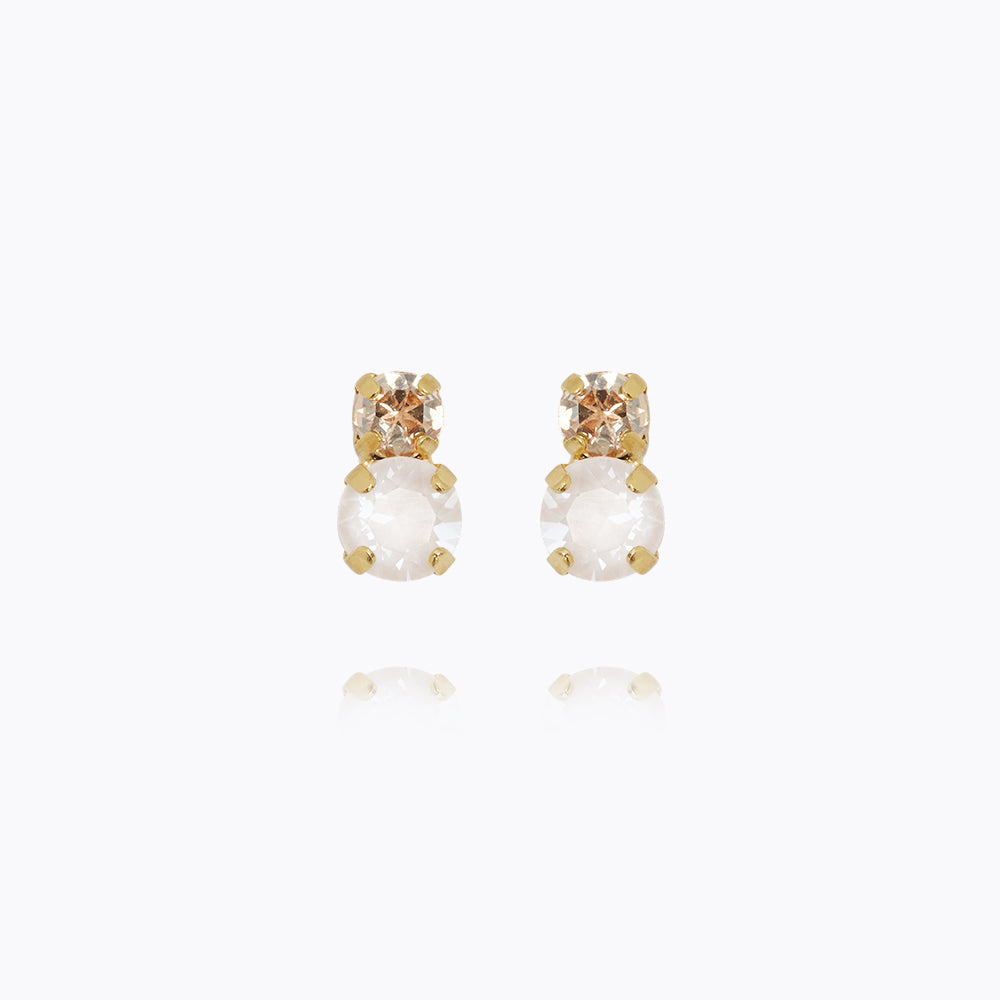 Caroline Svedbom - Leah Earrings Electric White Combo Gold