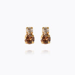 Caroline Svedbom - Leah Earrings Rec Topaz Combo Gold