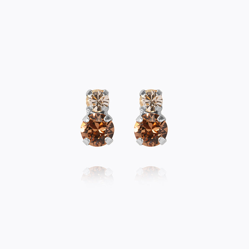 Caroline Svedbom - Leah Earrings Rec Topaz Combo Rhodium