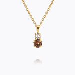 Caroline Svedbom - Leah Necklace Rec Topaz Combo Gold