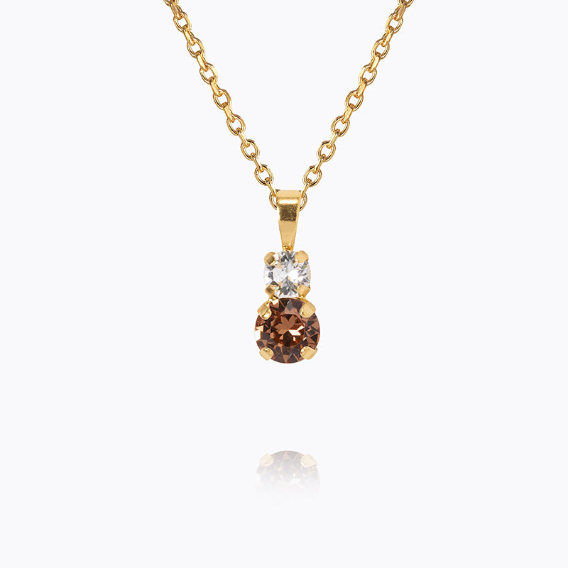 Caroline Svedbom - Leah Necklace Rec Topaz Combo Gold