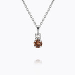 Caroline Svedbom - Leah Necklace Rec Topaz Combo Rhodium
