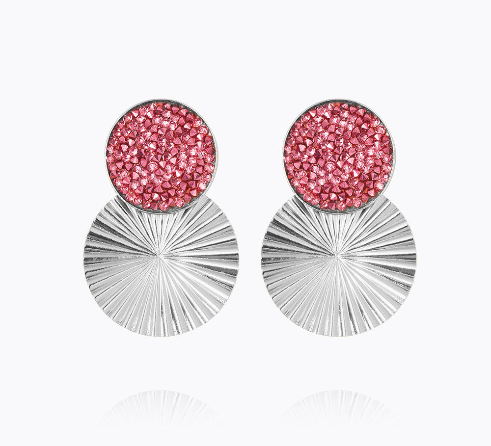 Caroline Svedbom - Lizzy Earrings Cal Pink Rhodium