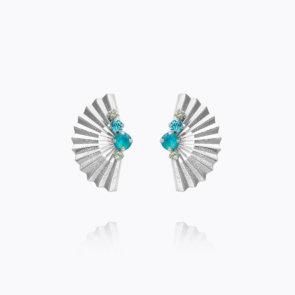Caroline Svedbom - Lucinda Earrings Laguna Combo Rhodium