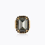 Caroline Svedbom - Lydia Cocktailring Black Diamond Gold