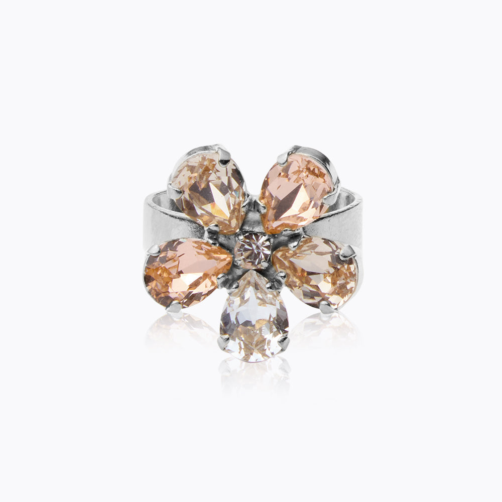 Caroline Svedbom - May Ring Silk Combo Rhodium