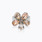Caroline Svedbom - May Ring Silk Combo Rhodium