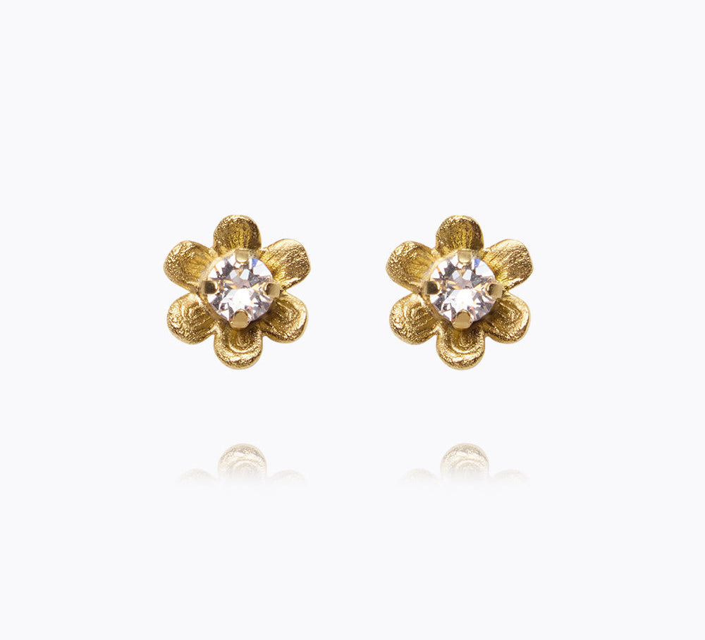 Caroline Svedbom - Juni Stud Earrings Crystal Gold
