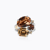 Caroline Svedbom - Mini Carolina Ring Rec Topaz Combo Rhodium