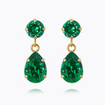 Caroline Svedbom - Mini Drop Earrings Majestic Green Gold