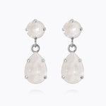 Caroline Svedbom - Mini Drop Earrings Electric White Rhodium