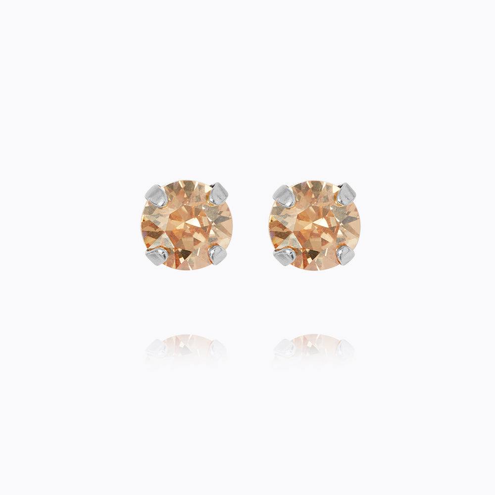 Caroline Svedbom - Mini Stud Earrings Golden Shadow Rhodium