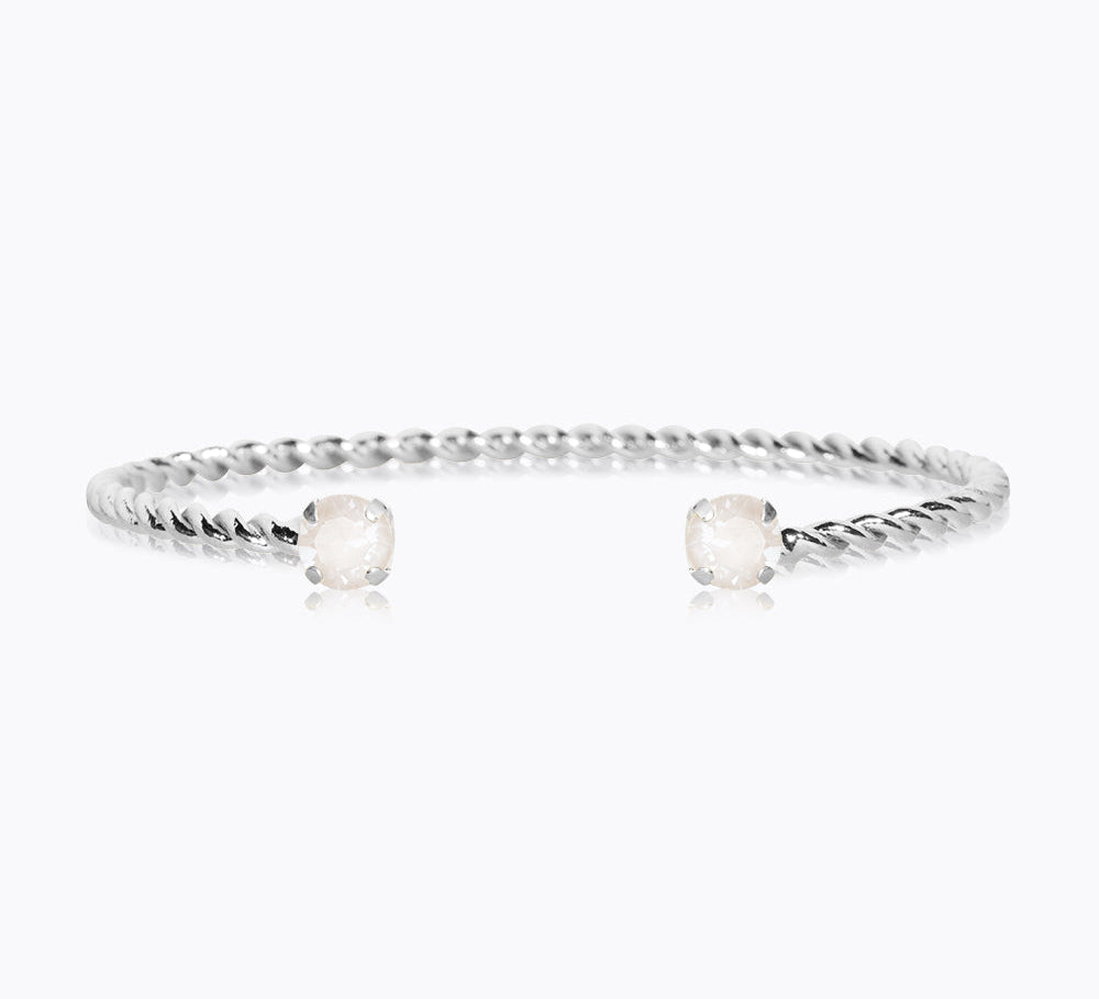 Caroline Svedbom - Mini Twisted Bracelet Electric White Rhodium