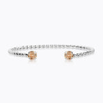 Caroline Svedbom - Mini Twisted Bracelet Golden Shadow Rhodium