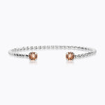 Caroline Svedbom - Mini Twisted Bracelet Light Peach Rhodium