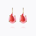 Caroline Svedbom - Mini Drop Clasp Earrings Light Coral Gold