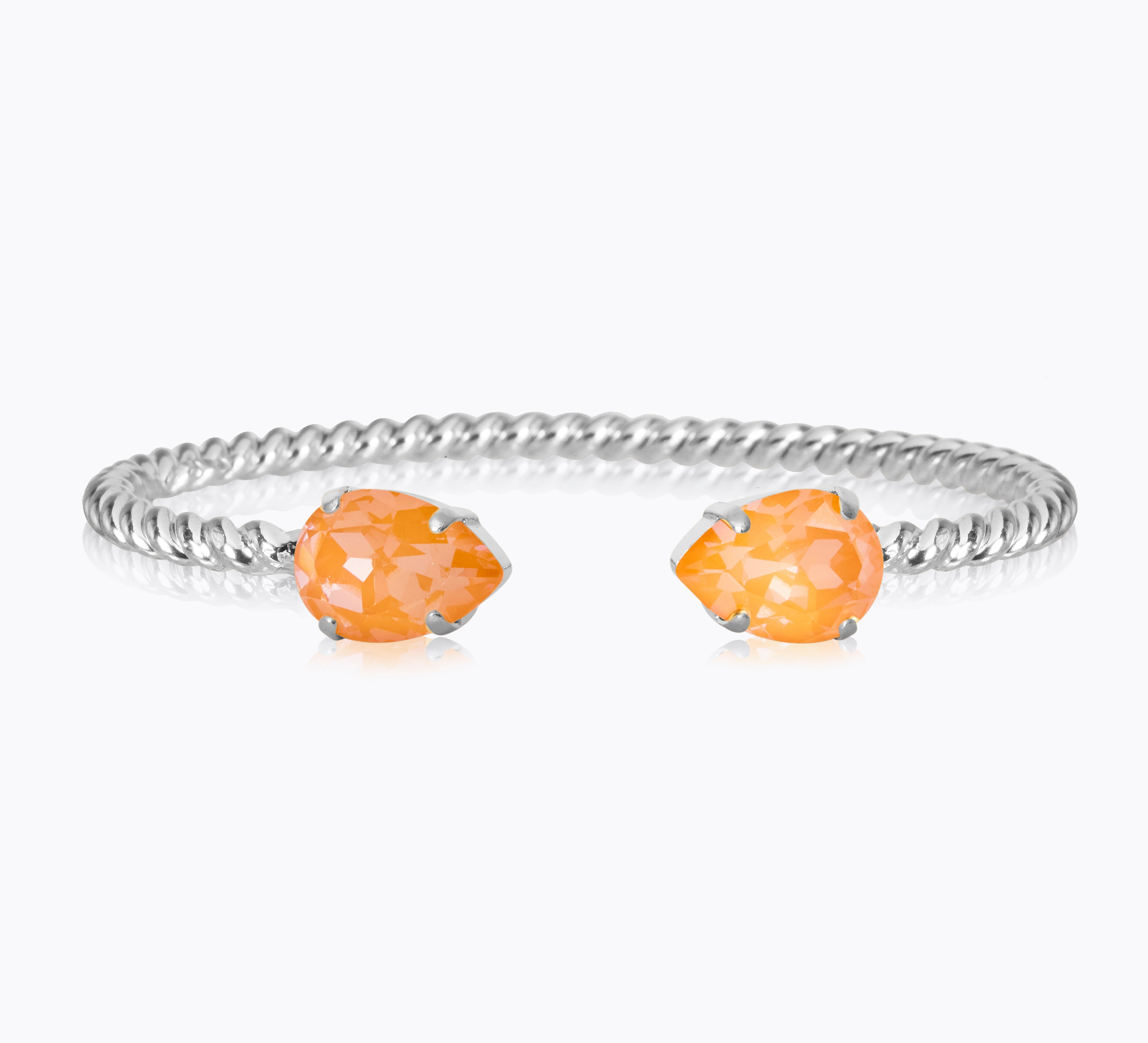 Caroline Svedbom - Mini Drop Bracelet Mango Delite Rhodium