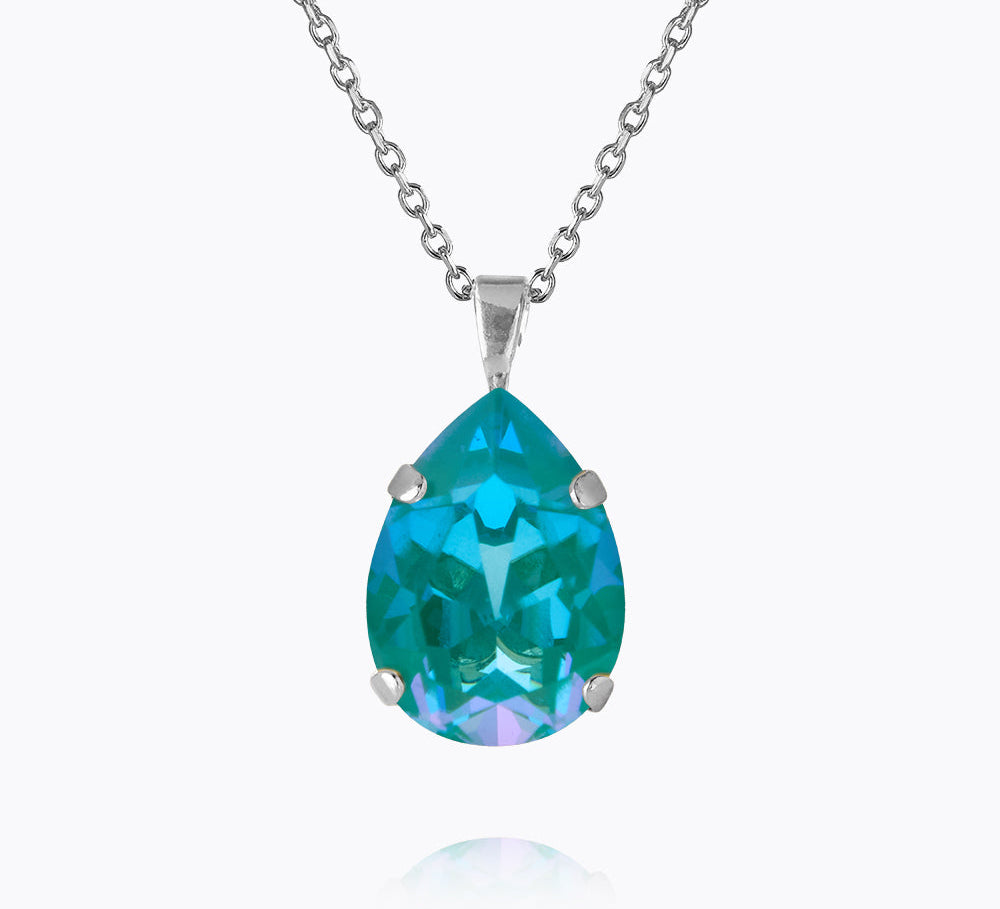 Caroline Svedbom - Mini Drop Necklace Laguna Delite Rhodium