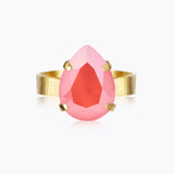 Caroline Svedbom - Mini Drop Ring Light Coral Gold
