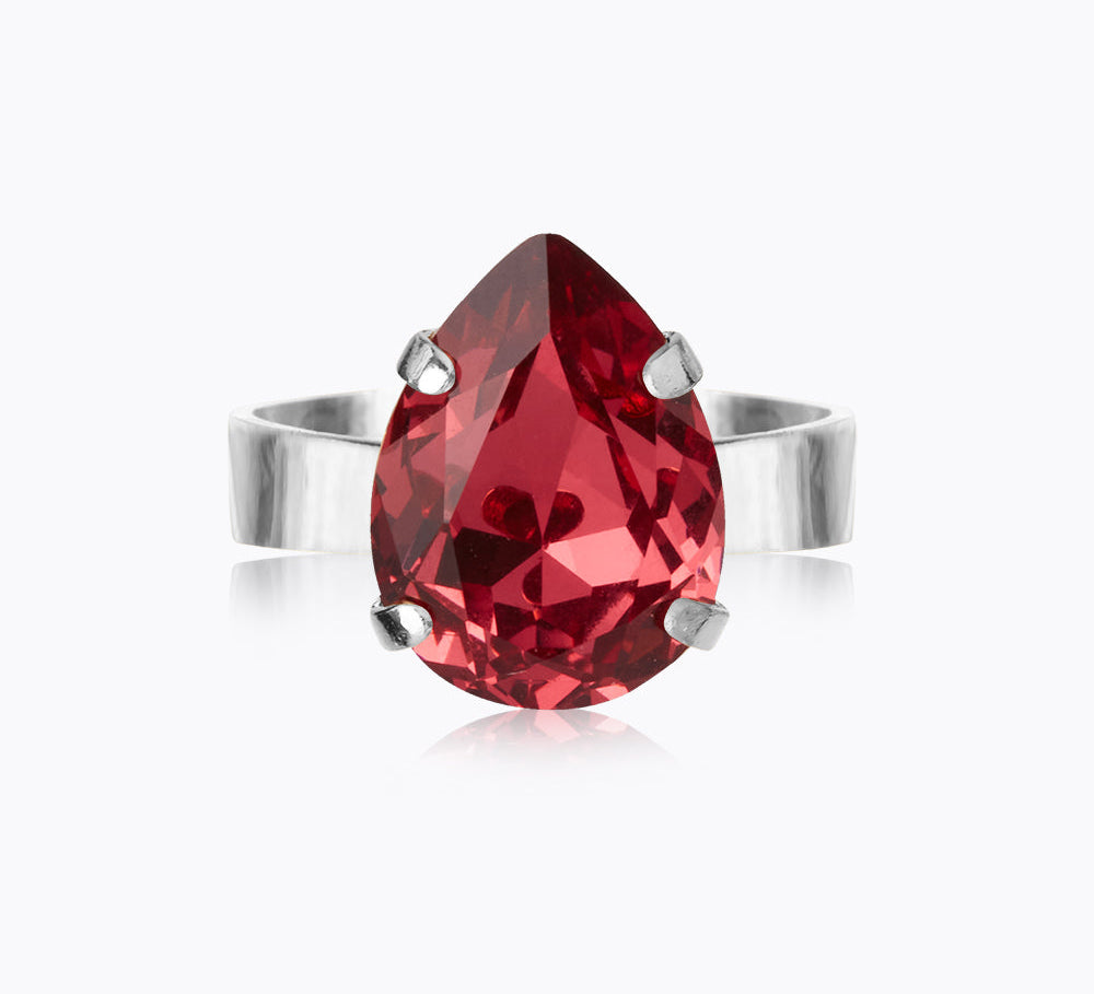 Mini Drop Ring / Mulberry Red