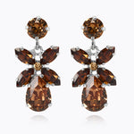 Caroline Svedbom - Mini Dione Earrings Rec Topaz Combo Rhodium