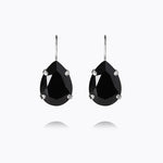 Caroline Svedbom - Mini Drop Clasp Earrings Jet Rhodium