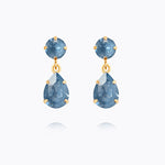 Caroline Svedbom - Mini Drop Earrings Denim Ignite Gold