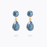 Caroline Svedbom - Mini Drop Earrings Denim Ignite Gold