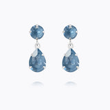Caroline Svedbom - Mini Drop Earrings Denim Ignite Rhodium