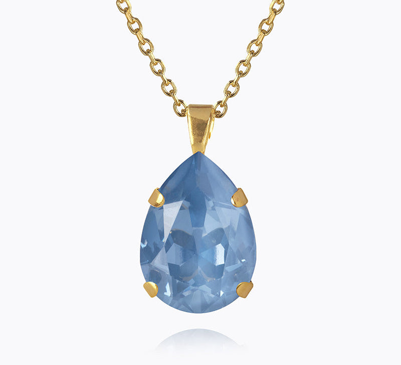 Caroline Svedbom - Mini Drop Necklace Denim Ignite Gold
