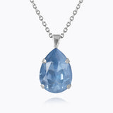 Caroline Svedbom - Mini Drop Necklace Denim Ignite Rhodium