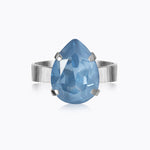Caroline Svedbom - Mini Drop Ring Denim Ignite Rhodium