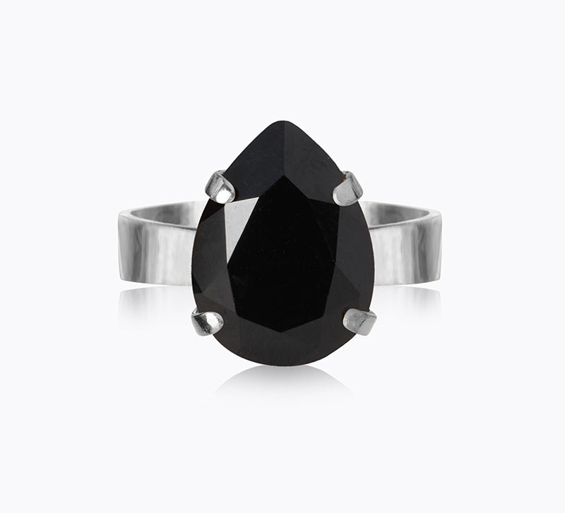 Caroline Svedbom - Mini Drop Ring Jet Rhodium