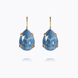 Caroline Svedbom - Mini Drop Clasp Earrings Denim Ignite Gold