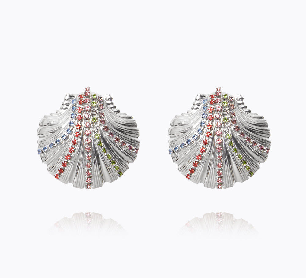 Mirella Shell Earrings / Rainbow Combo