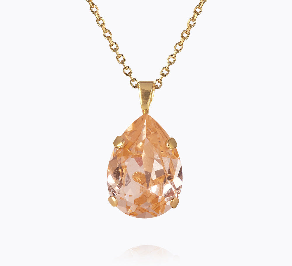 Caroline Svedbom - Mini Drop Necklace Light Peach Gold