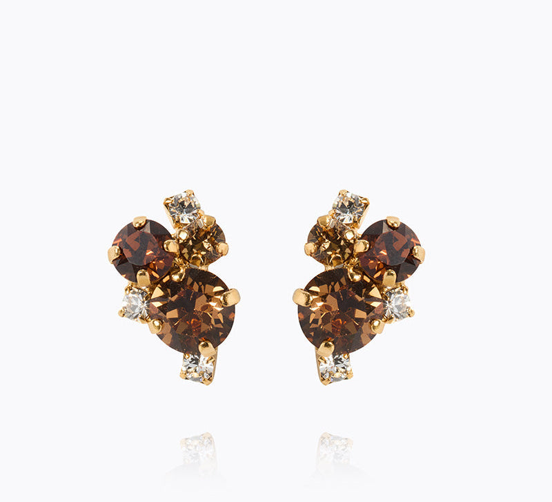 Caroline Svedbom - Molly Earrings Rec Topaz Combo Gold