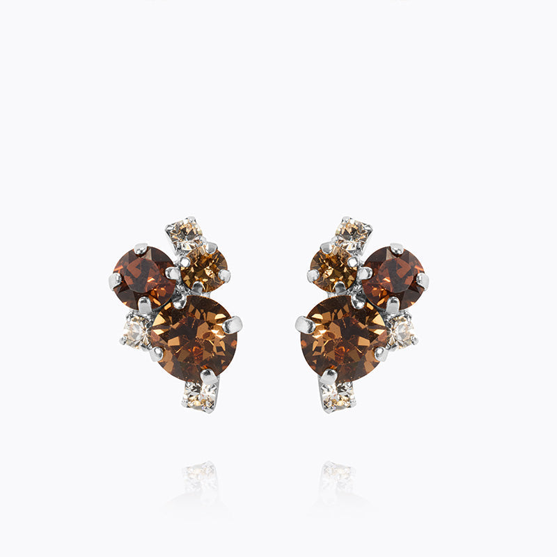 Caroline Svedbom - Molly Earrings Rec Topaz Combo Rhodium