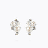 Caroline Svedbom - Molly Earrings Pearl Crystal Rhodium