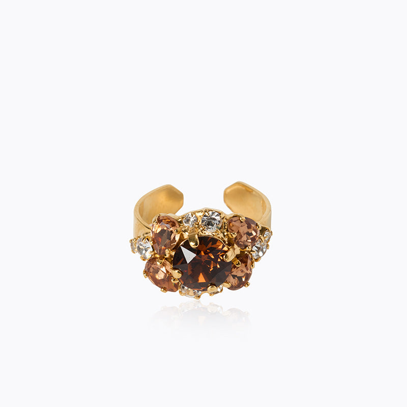 Caroline Svedbom - Molly Ring Rec Topaz Combo Gold