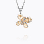 Caroline Svedbom - Butterfly Stud Necklace Silk Rhodium