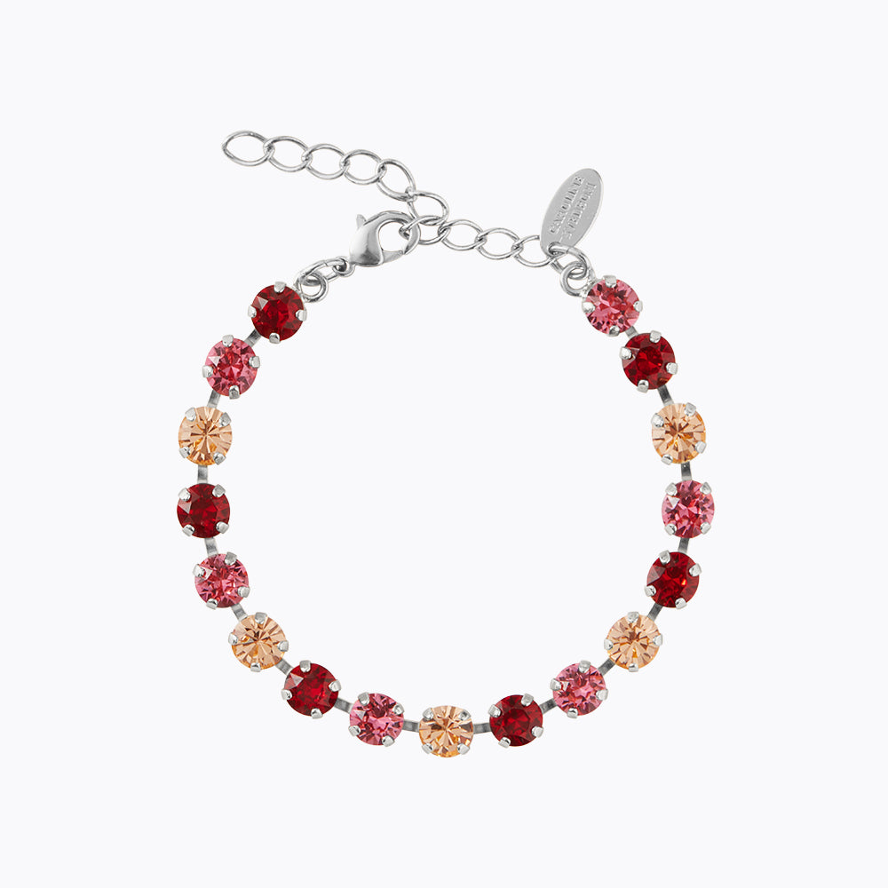 Caroline Svedbom - Nicola Bracelet Scarlet Combo Rhodium