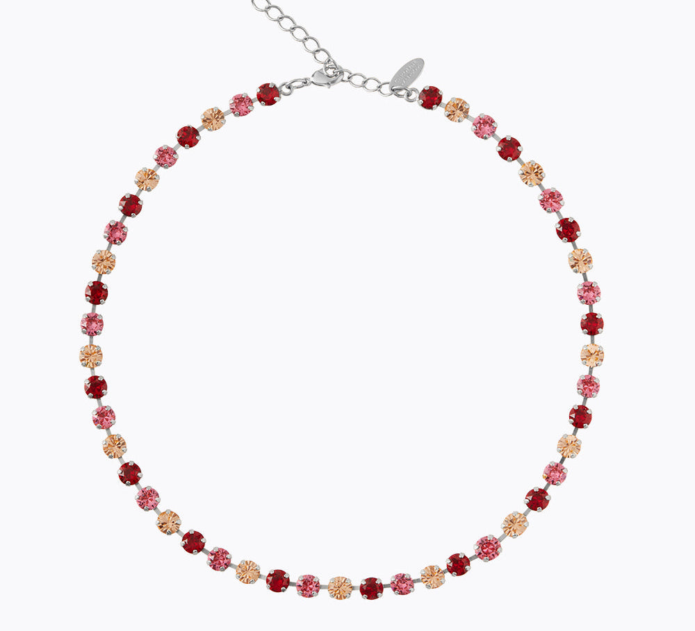 Caroline Svedbom - Nicola Necklace Scarlet Combo Rhodium