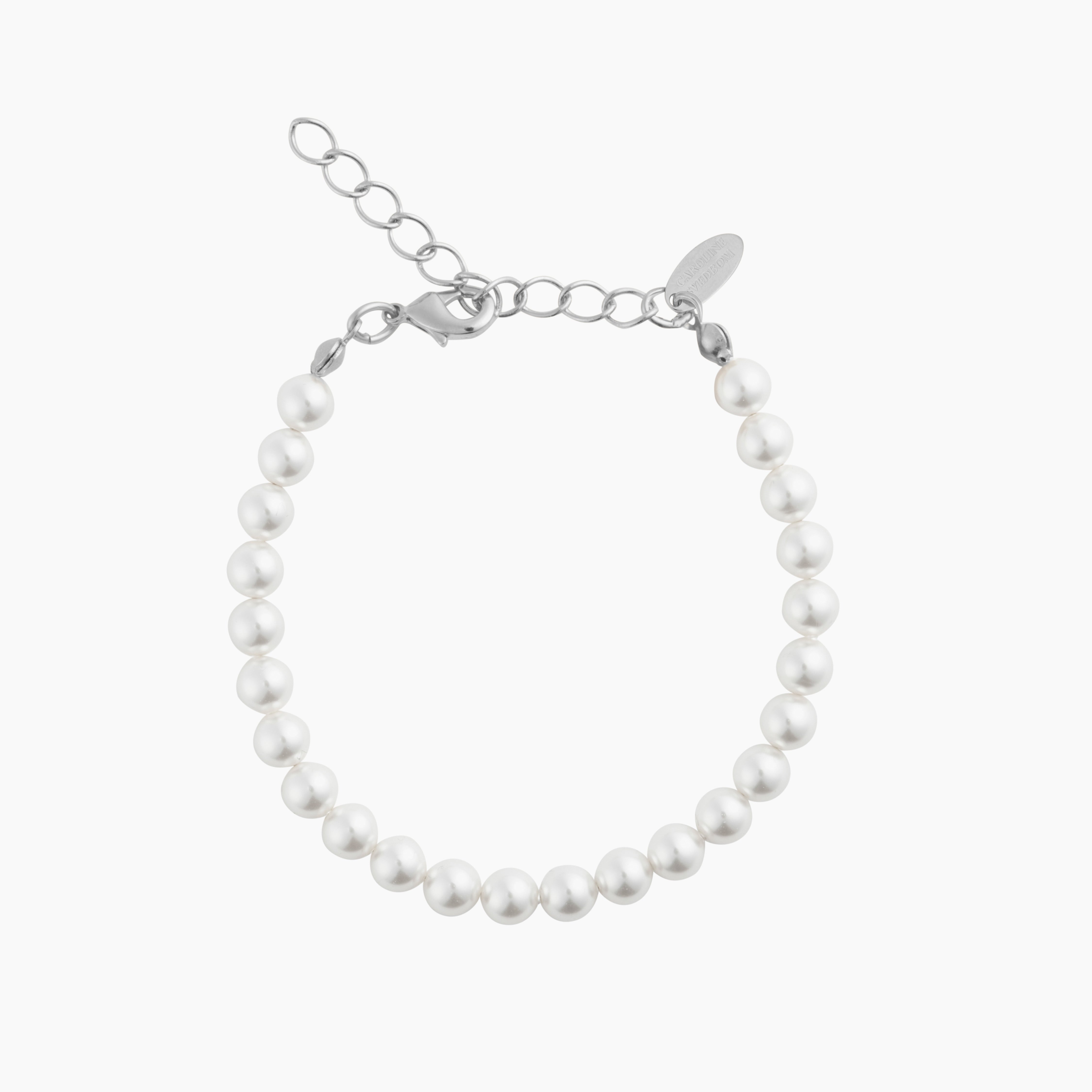 Caroline Svedbom - Pearl Bracelet Pearl Rhodium
