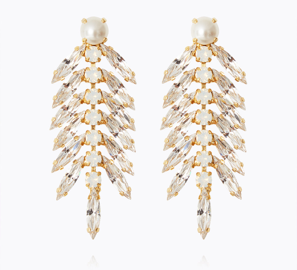 Pearl Feather Earrings (Limited Edition)