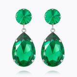 Caroline Svedbom - Perfect Drop Earrings Majestic Green Rhodium